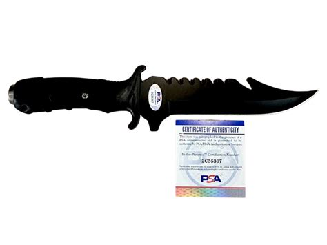 Robert O'Neill Signed Navy SEAL Team Six Combat Knife Inscribed "Never ...