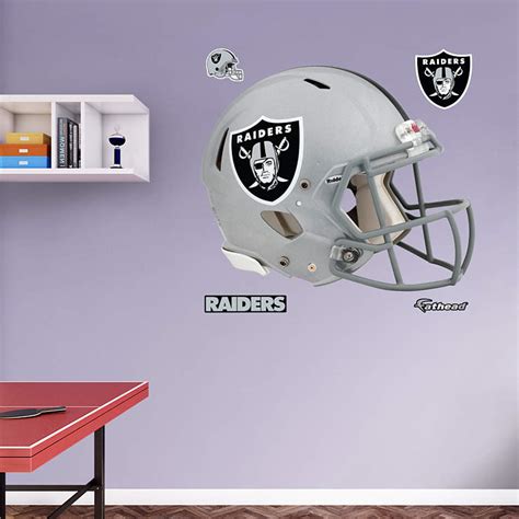 Oakland Raiders Helmet Wall Decal | Shop Fathead® for Oakland Raiders Decor