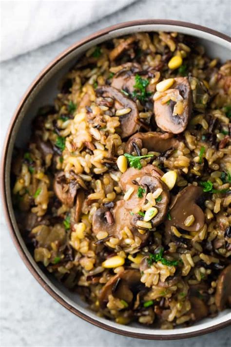 Instant Pot Wild Rice Pilaf With Mushrooms Sweet Peas And Saffron