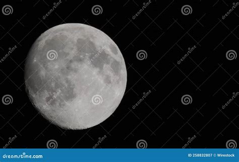 Beautiful Full Moon On The Dark Night Stock Image Image Of Atmosphere