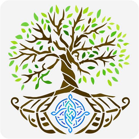 Amazon Fingerinspire Link Tree Of Life Painting Stencil X