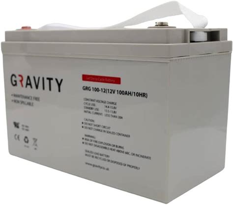 Gravity 12V 100Ah GEL Deep Cycle VRLA Battery Perfect For Solar Wind