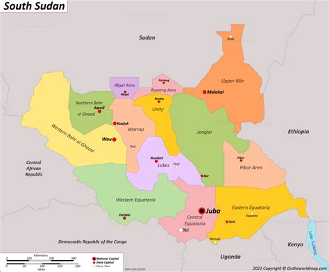 South Sudan Maps | Detailed Maps of Republic of South Sudan