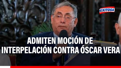 Congreso Admite Moci N De Interpelaci N Contra Ministro De Energ A Y