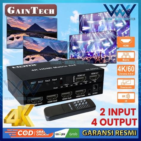 Jual Hdmi Matrix Switch Splitter X In Out Support K Hz Gaintech