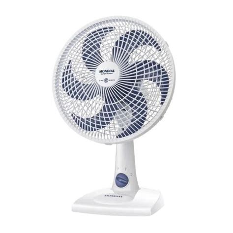 Ventilador de Mesa Mondial 30CM Super Power VSP 30 W 6 Pás Branco Azul 220V