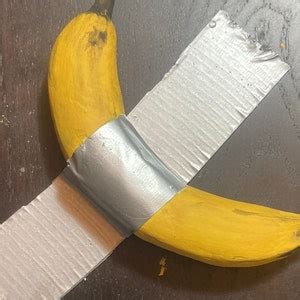 Duct Tape Banana Hand Painted Fine Art Sculpture - Etsy