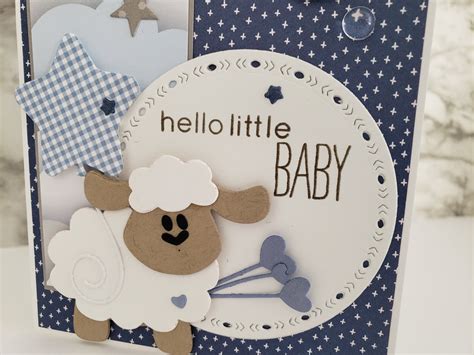 Handmade Baby Card Congrats Baby Boy Card 3D Baby Card One - Etsy