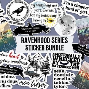 15 Digital Ravenhood Series Inspired Stickers Printable Flock Exodus