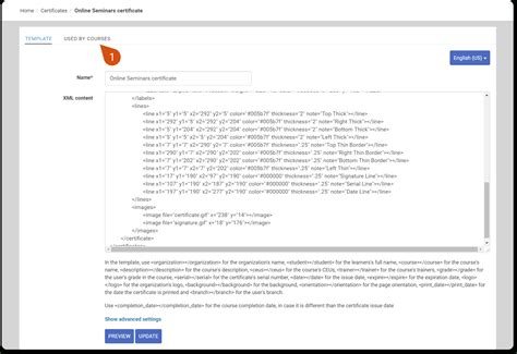 How To Seewhich Courses A Certificate Template Is Used Within Update