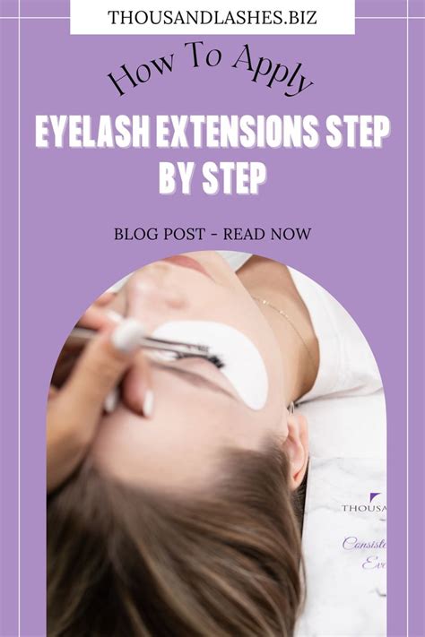 How To Apply Eyelash Extensions Step By Step 3 D