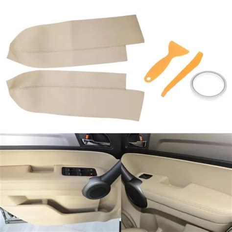 Housse D Accoudoir L Gante Panneaux De Porte En Cuir Beige Pour Honda