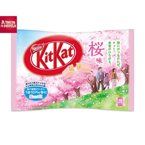 Nestle Japan KitKat Mini Sakura Flavor Chocolate 10g X 11pcs Shopee