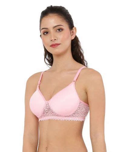 Plain Cotton Blend Women Full Coverage Lightly Padded Bra At Rs 60