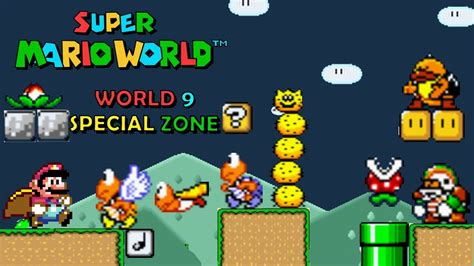 Super Mario World 100 Walkthrough All Exits World 9 Special Zone Youtube