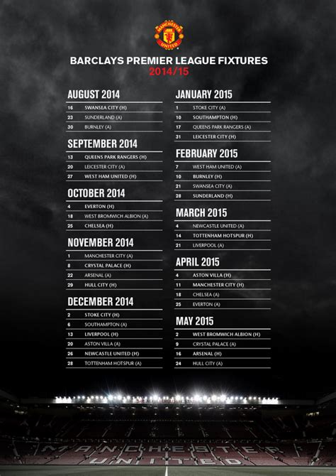 Man U Fixtures : Man u fixtures | get the 2020/20 fixture list for the ...