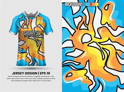 Soccer Jersey Design For Sublimation Sport T Shirt Design Template Jersey 16595199 Vector Art