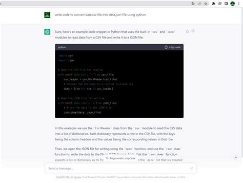 Chat Gpt Csv Json Startup Data Scientist Blog