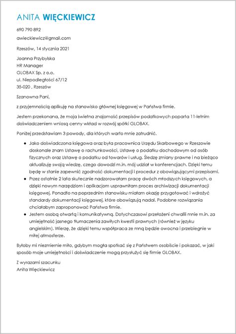 Kreator Listu Motywacyjnego Stw Rz I Pobierz List W Doc I Pdf