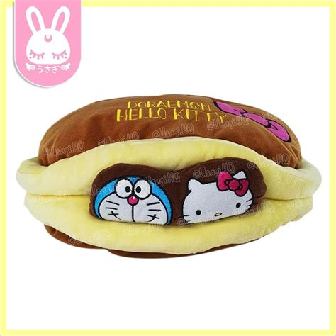 Sanrio Hello Kitty X Doraemon Collaboration Dorayaki Plush Tissue