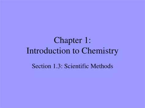 Ppt Chapter 1 Introduction To Chemistry Powerpoint Presentation Free Download Id 9295131