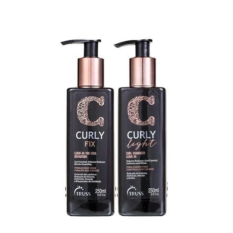 Truss Kit Ativadores De Cachos Curly Light 250ml E Curly Fix 250ml