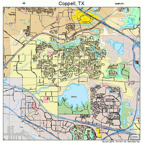 Coppell Texas Street Map 4816612