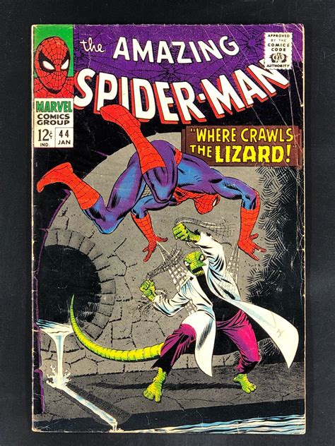 The Amazing Spider-Man #44 (1967) GD+ 2nd Appearance of the Lizard! | Comic Books - Silver Age ...