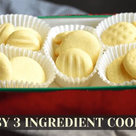 3 Ingredient Sugar Cookies Merryboosters