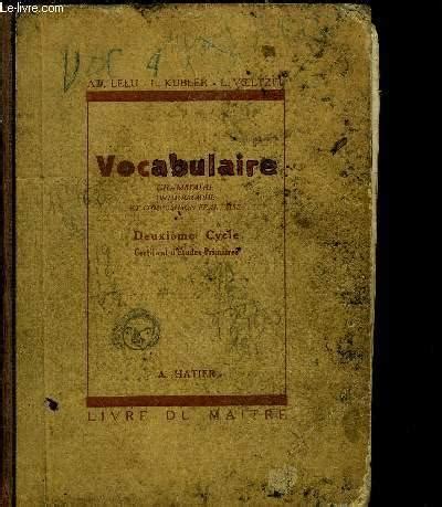 Vocabulaire Et Exercices De Francais Grammaire Et Conjugaison