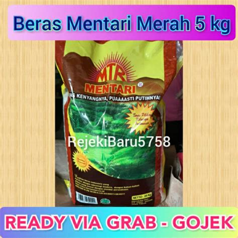 Jual Beras Putih Mentari Merah 5 Kg Shopee Indonesia