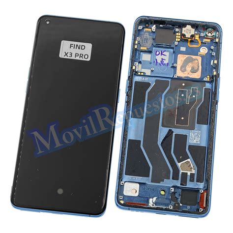 Pantalla Completa Con Marco Lcd Y T Ctil Para Oppo Find X Pro Azul