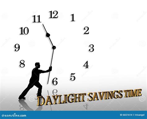 Daylight Savings Time Clock Cartoon Vector Cartoondealer