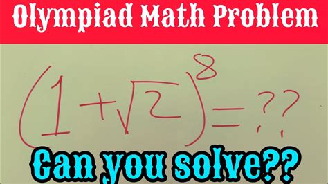 Olympiad Math Problem Math Olympiad Problem Rational Equation Can You Solve Youtube