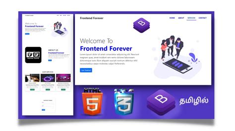 Complete Responsive Website Using Bootstrap From Scratch In Tamil