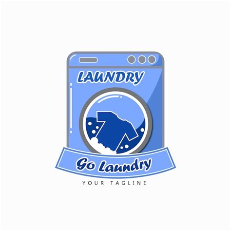 Premium Vector | Laundry logo design template