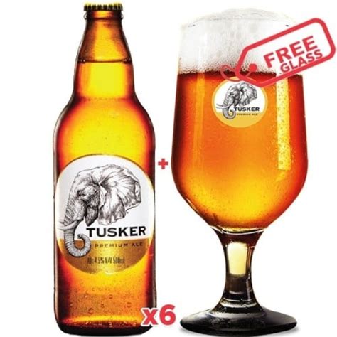 X Tusker Premium Ale Ml Free Glass Oaks Corks