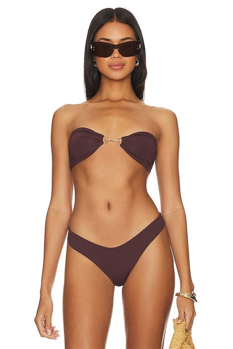 Indah Cleo Bandeau Bikini Top In Modica REVOLVE