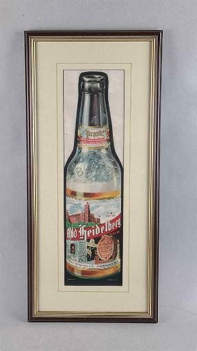 Vintage Blatz Old Heidelberg Framed Advertising Poster