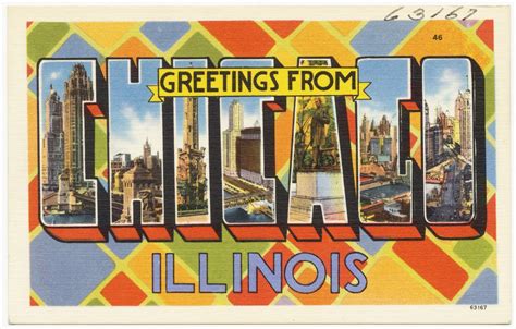 Greetings From Chicago Illinois Digital Commonwealth