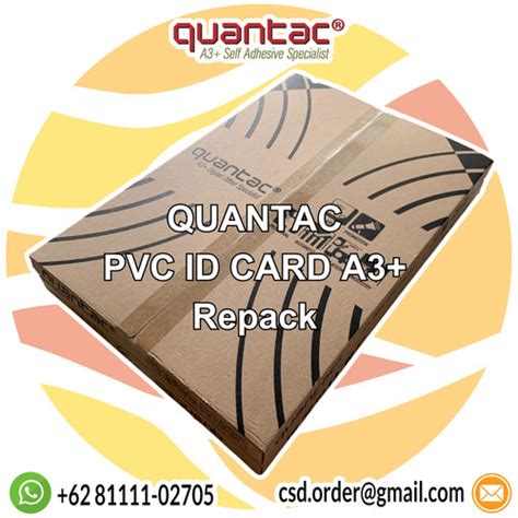 Jual Quantac Pvc Card Print Laser A Id Card Layers Pet Film