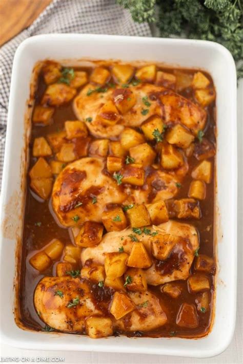 Baked Pineapple Bbq Chicken Recipe Easy Pineapple Barbecue Chicken