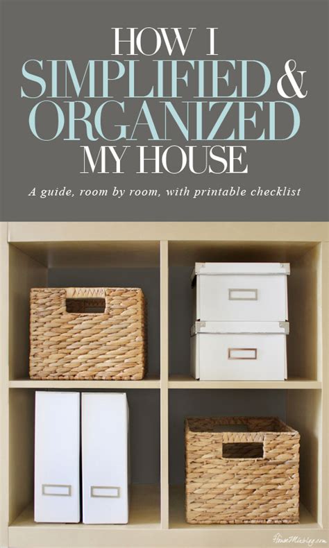 How I Simplified And Organized My House Room By Room House Mix