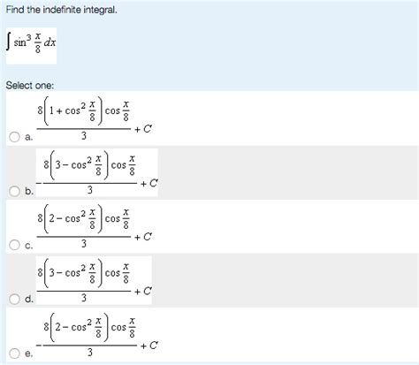 Integral Sin Kuadrat X Find The Integral Of The Function Cos X Sin