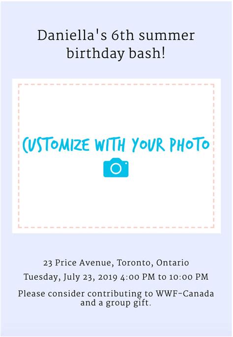 Create Your Own Birthday Party Invitation Online