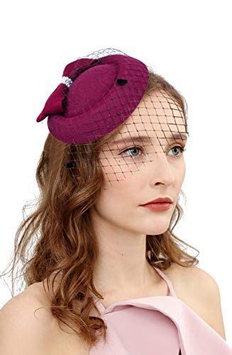 Cizoe Fascinator Hats For Women 20s 50s Vintage Pillbox Hat Kentucky