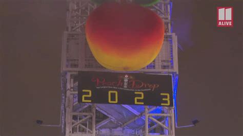 Re-watch the Atlanta Peach Drop for New Year 2023 | 11alive.com