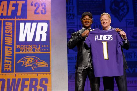 Ravens Draft Zay Flowers More Receiving Options Added For Lamar