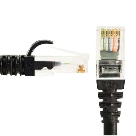 Cabo De Rede Patch Cord Cat Blindado M Preto E X Comercial