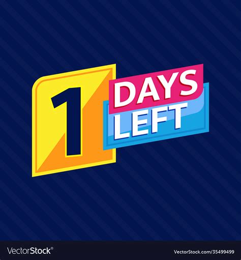 Days Left Countdown Banner Royalty Free Vector Image